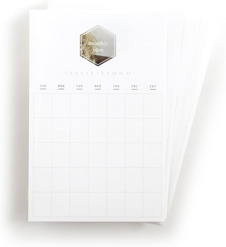 Monthly plan Calender Sticker