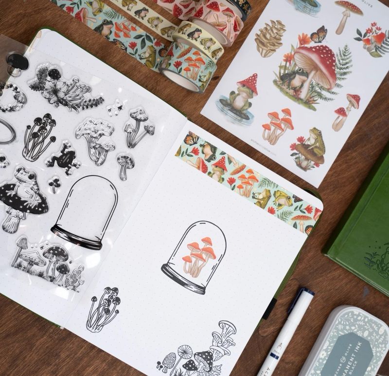 Mushroom Monarch Sticker Set