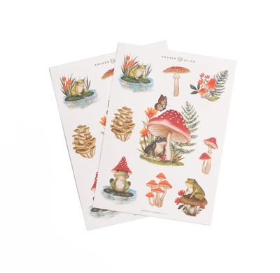 Mushroom Monarch Sticker Set