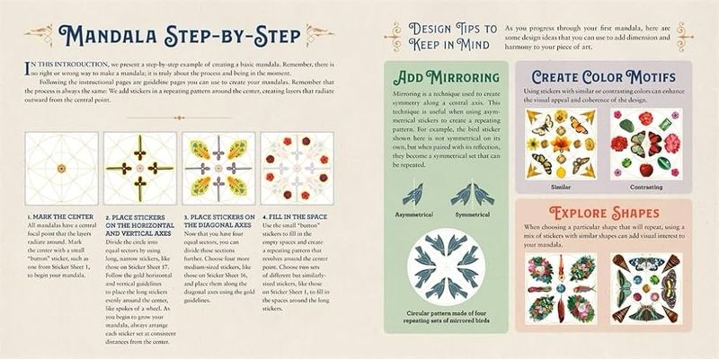 The Antiquarian Stickers book - Mandala