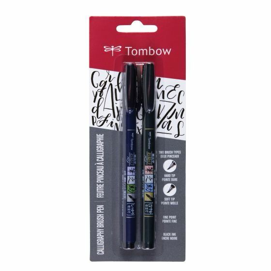Tombow Fudenosuke hard &amp; soft
