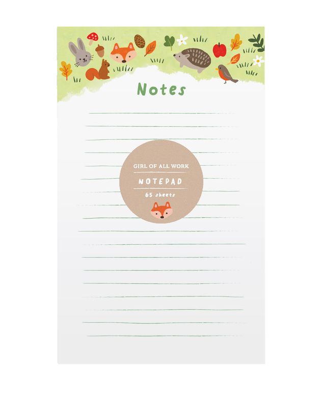 Notepad Forest Animal