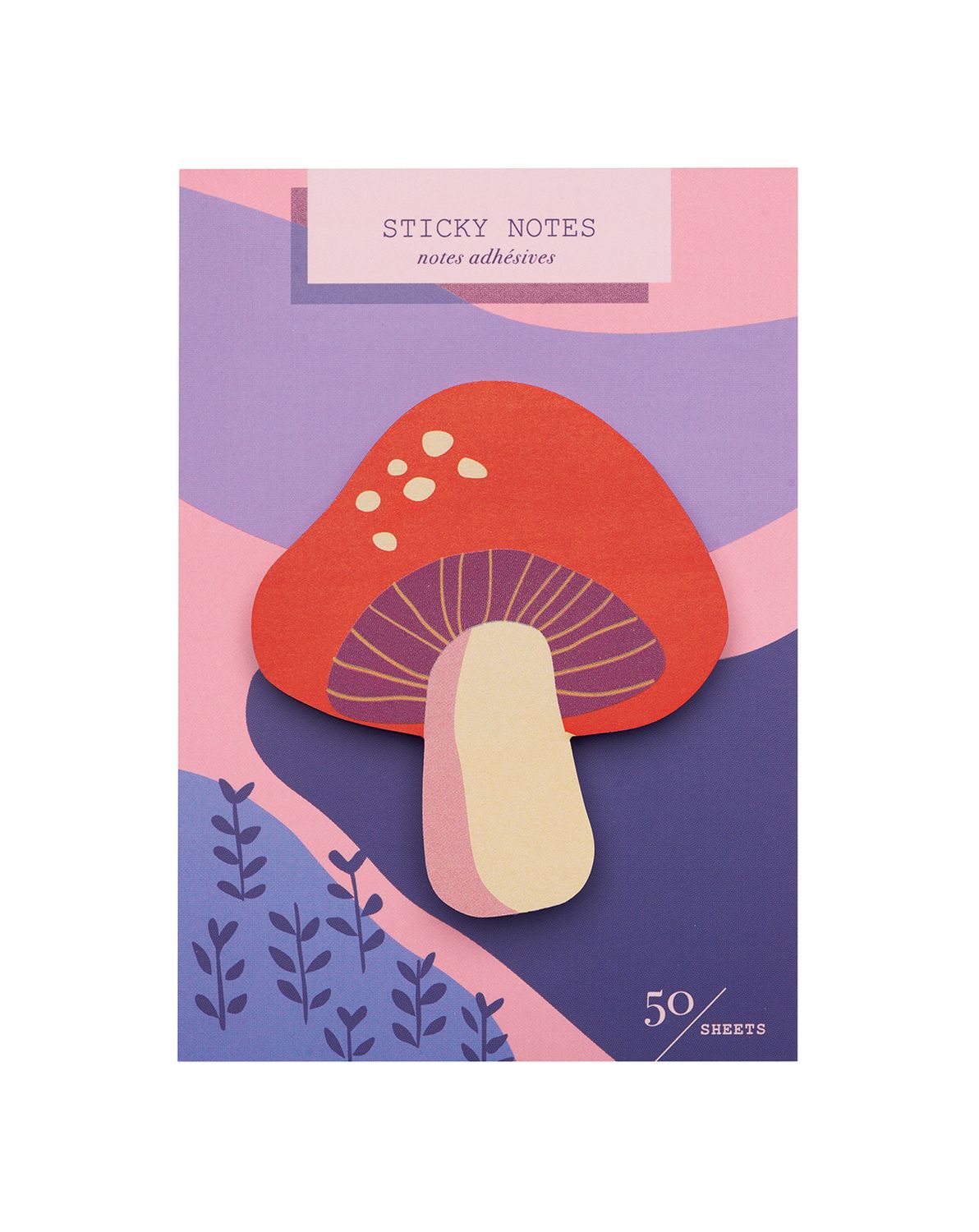 Die Cut Sticky notes - Mushroom