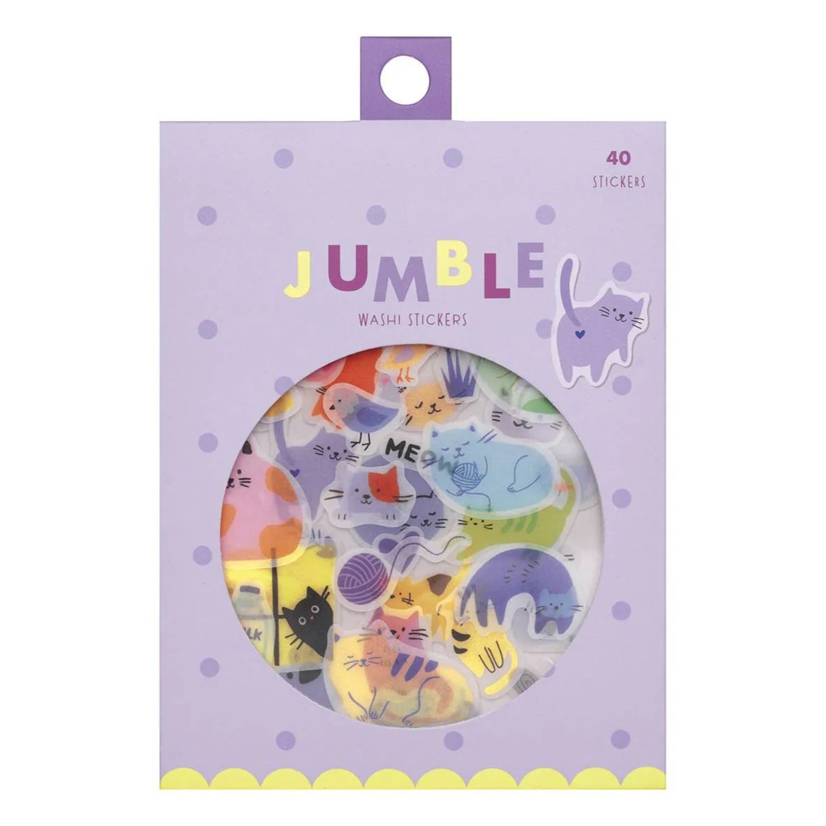 Jumble Washi Stickers - Cat