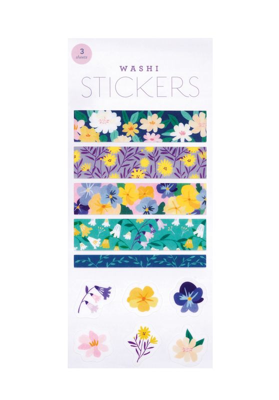 WASHI STICKERS - MIDNIGHT GARDEN