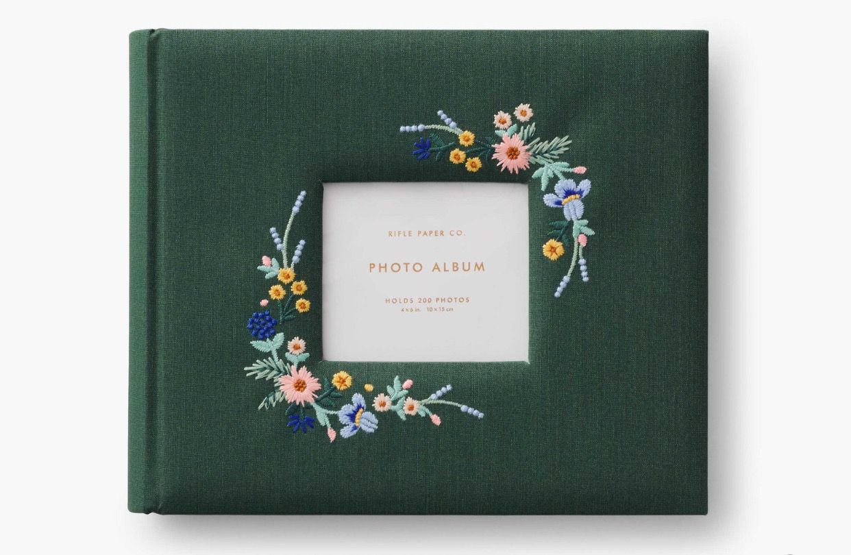 Embroidered Heirloom Photo Album