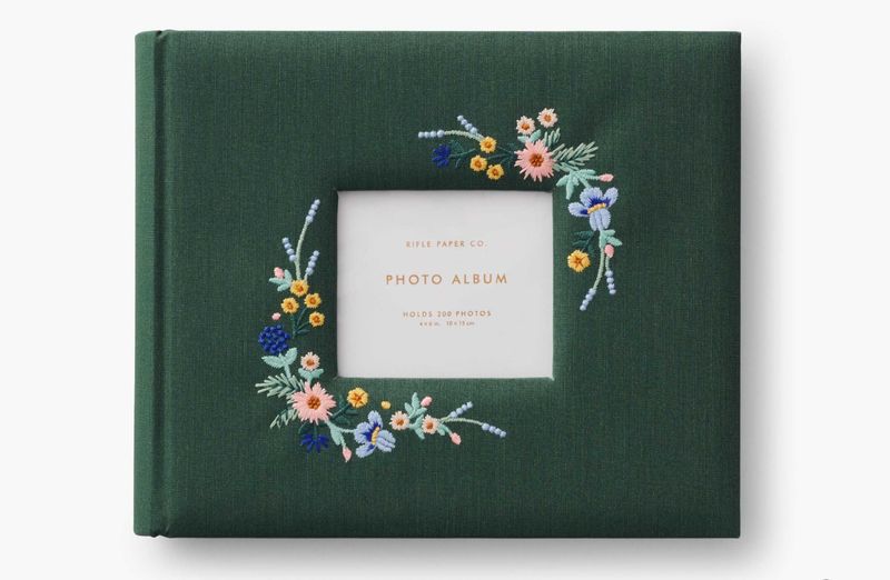 Embroidered Heirloom Photo Album