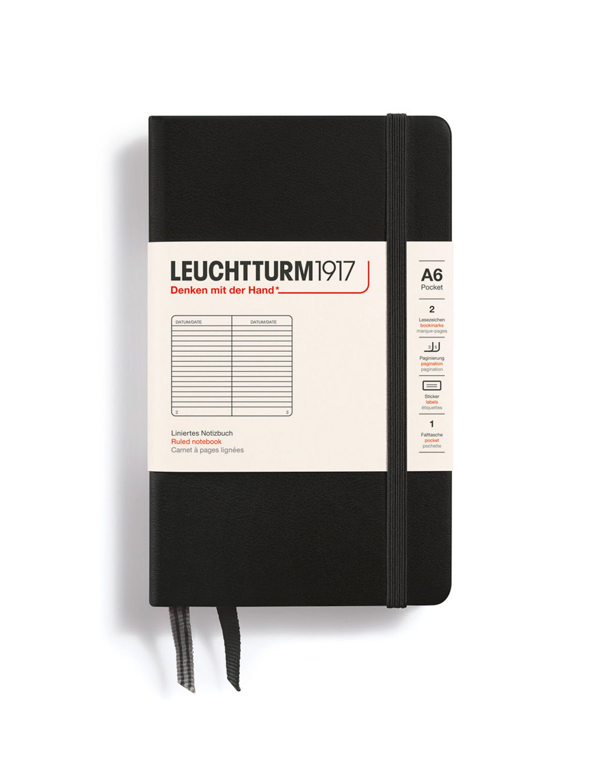 Leuchtturm A6- Black
