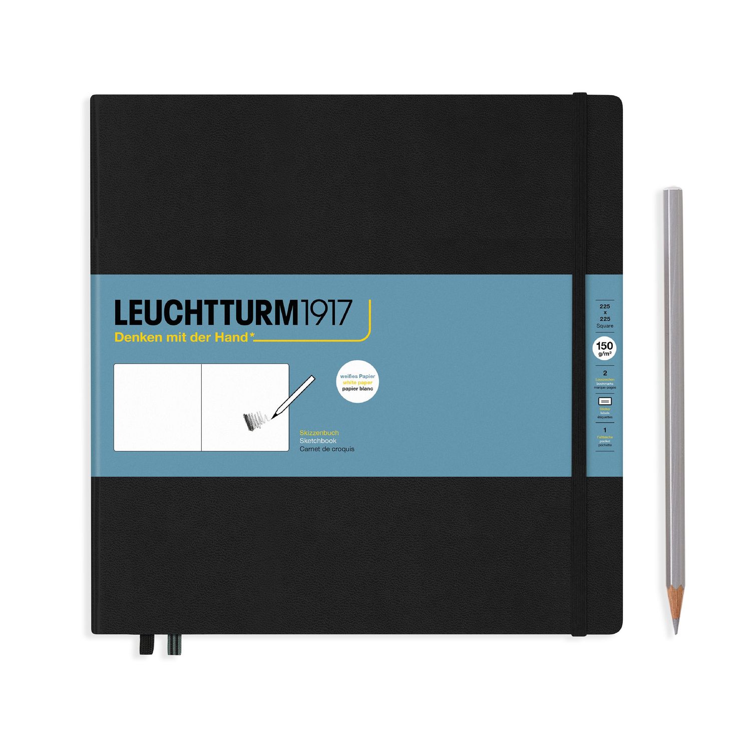 Leuchtturm - Sketchbook Square Black