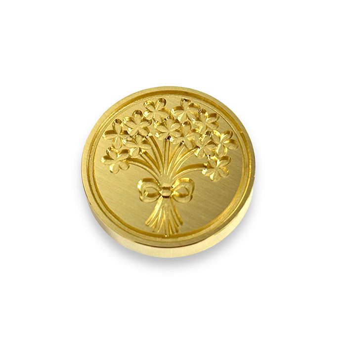 Sello metalico para lacre- Ramo de flores