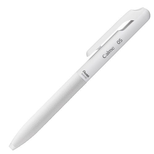 Pentel Calm Grayish White - Black ink 0.5