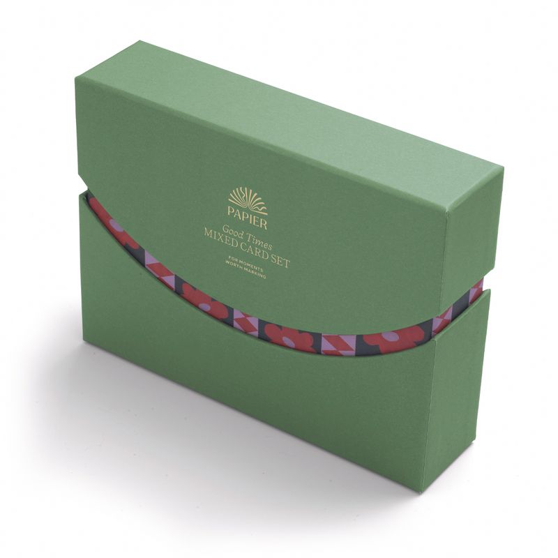 Greeting Card Set Green