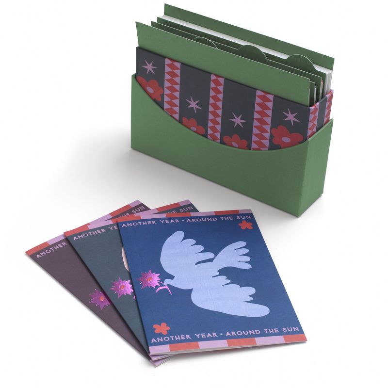 Greeting Card Set Green