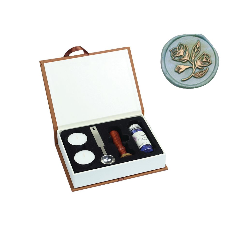 Set sello caja - 2 flores