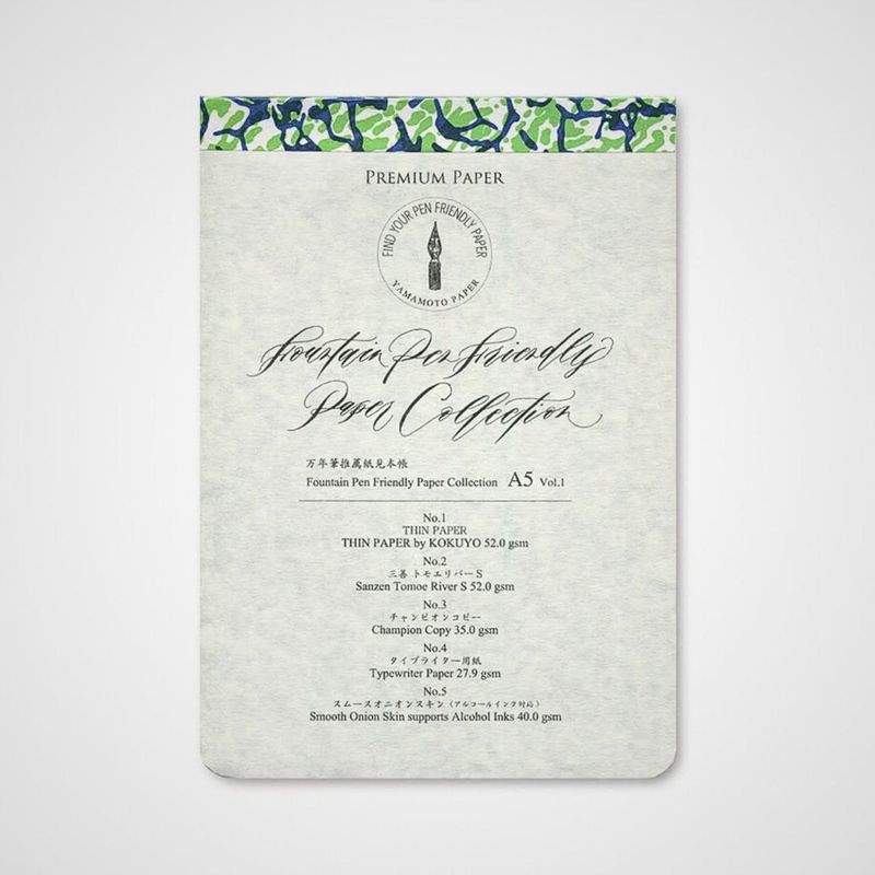 Yamamoto Paper Fountain Pen Friendly Paper Collection A5 – Thin Paper Edition