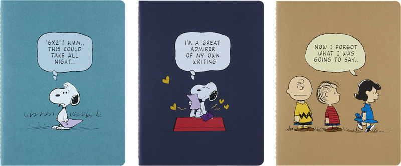 Set 3 Cuadernos XL Moleskine- Peanuts