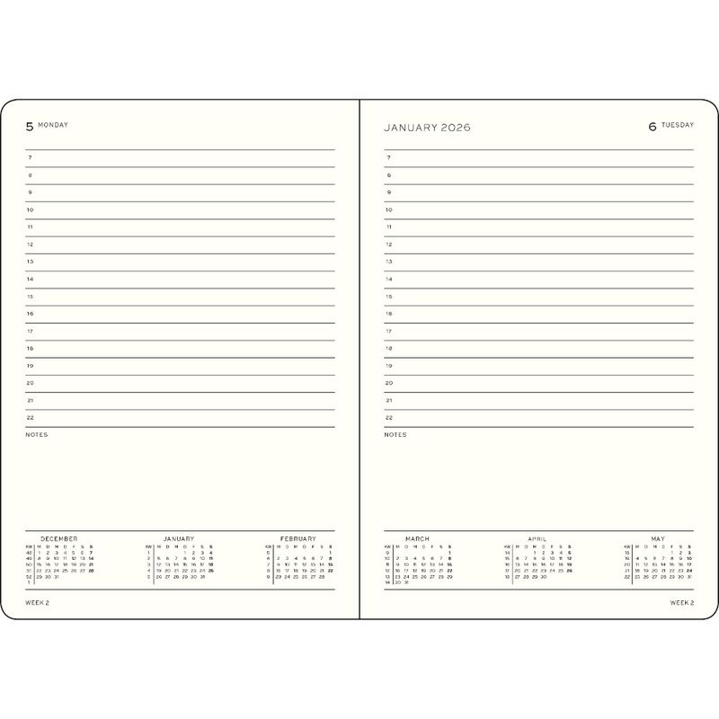 Daily Pocket Planner Port Red