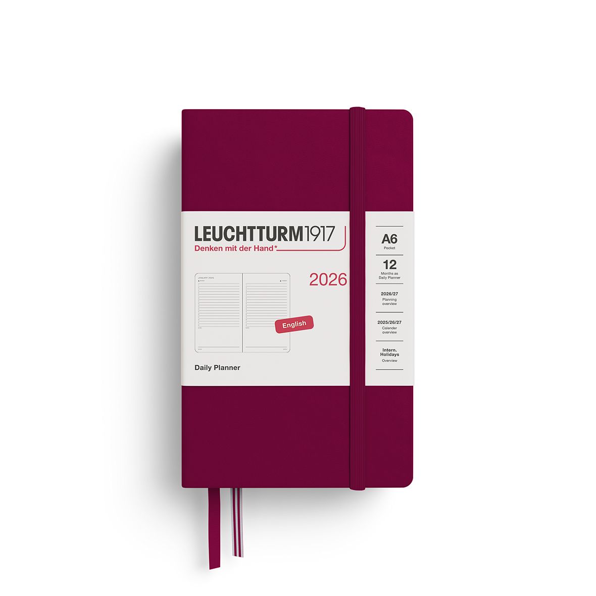 Daily Pocket Planner Port Red