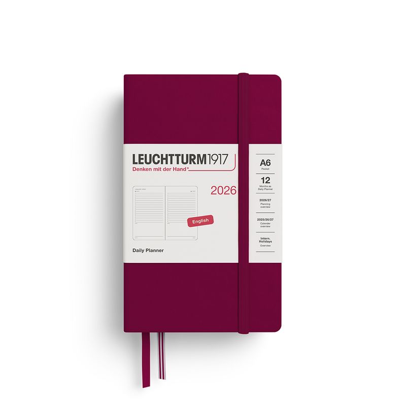 Daily Pocket Planner Port Red