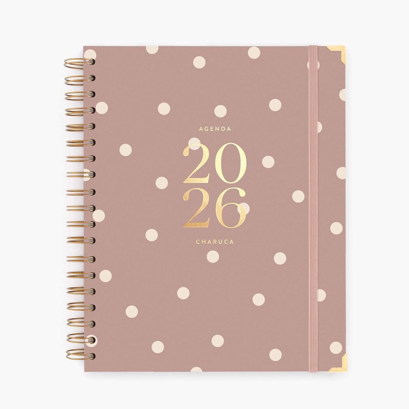 Agenda semanal 2026. Mocca. Grande.