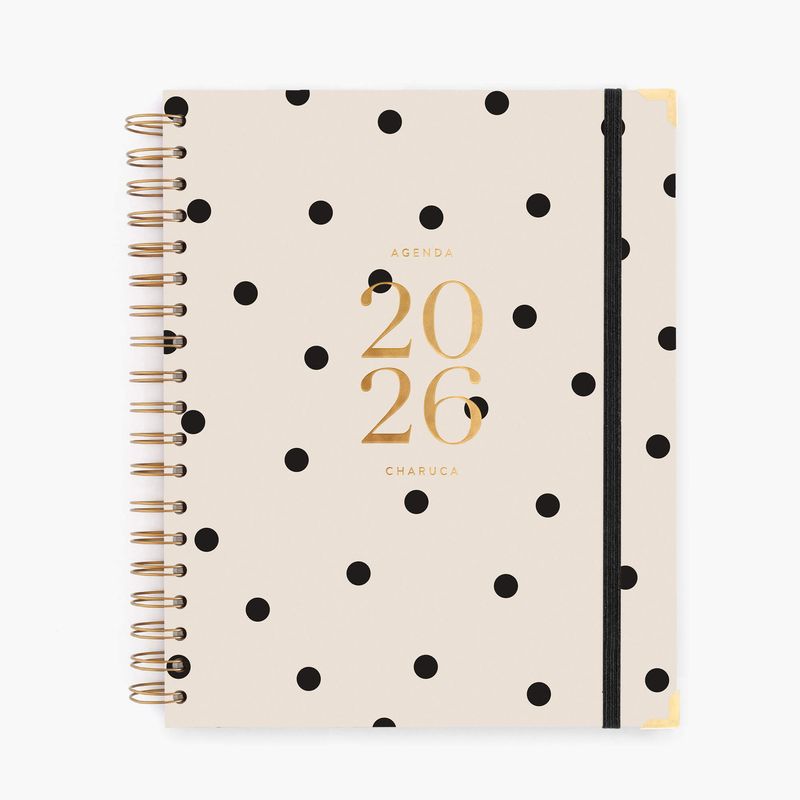 Agenda semanal 2026. Minimal. Grande.