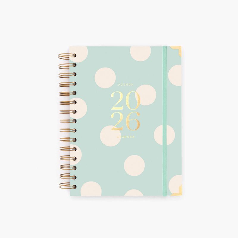 Agenda semanal 2026. Mint. Mediana.