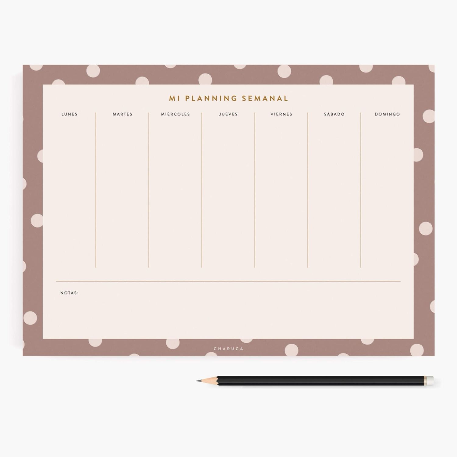 Planificador semanal. Mocca