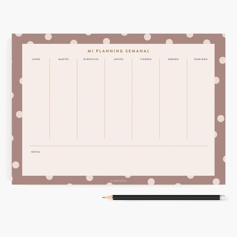 Planificador semanal. Mocca