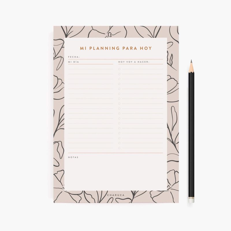 Planificador diario. Minimal