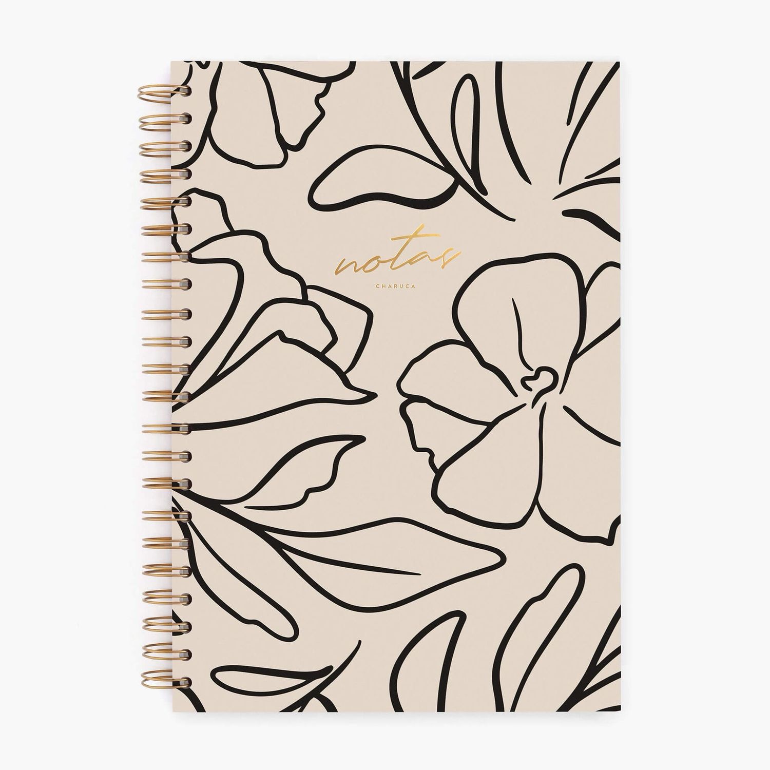 Cuaderno grande. Flor minimal