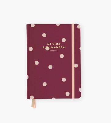 Charucabullet mediano. Burgundy