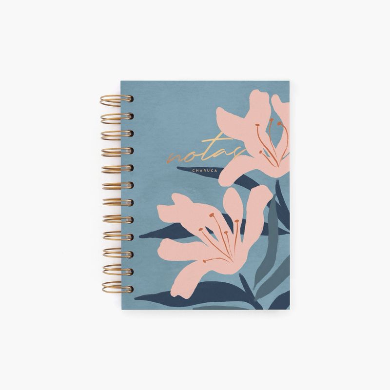 Cuaderno mini. Blue Bloom