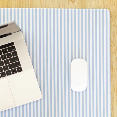 Desk Pad Blue Stripes