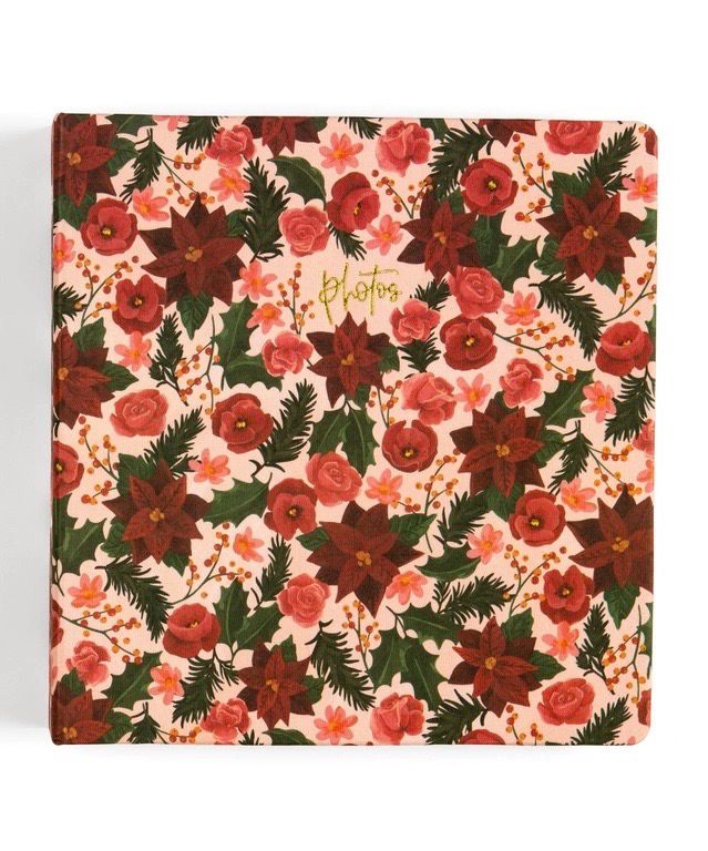 POINSETTIAS HEIRLOOM CHRISTMAS PHOTO ALBUM