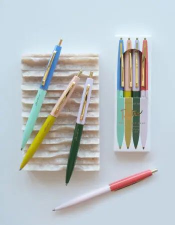 Rainbow Retro Pen Set