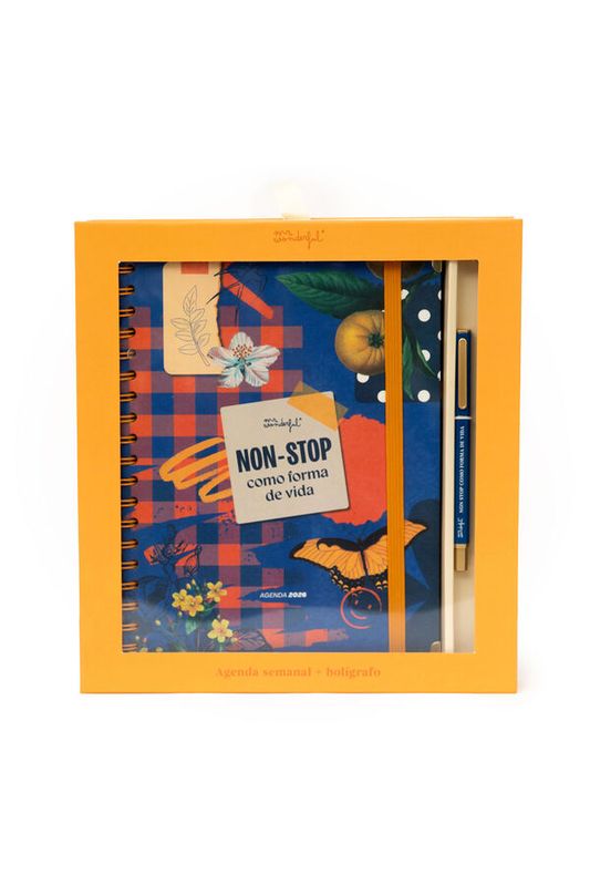 Set de Agenda Office 2026 Semanal Extragrande + boli - Non stop como forma de vida