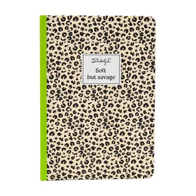 A5 notebook animal print polka dots - Soft but