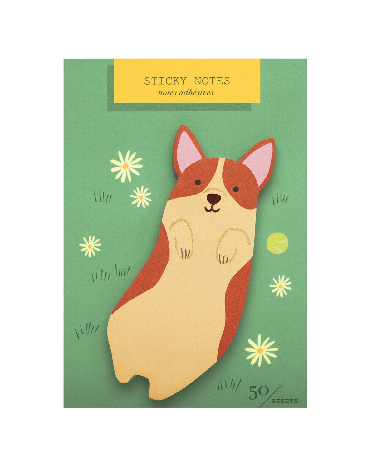 Die Cut Sticky notes - Corgi