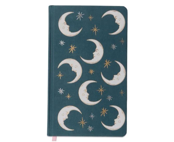 Cuaderno Tela - teal moon