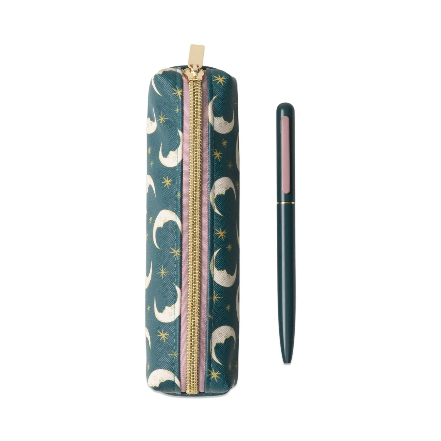 Pen &amp; Pouch Teal Moon