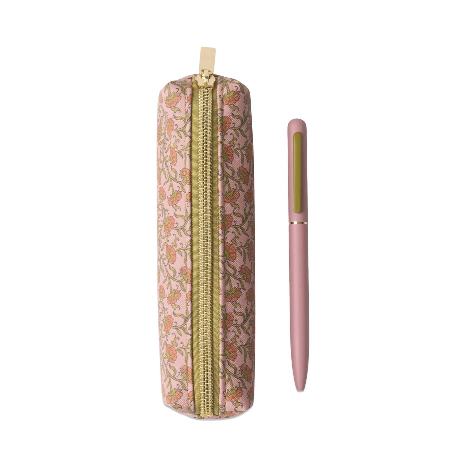 Pen &amp; Pouch Pink Vintage Floral