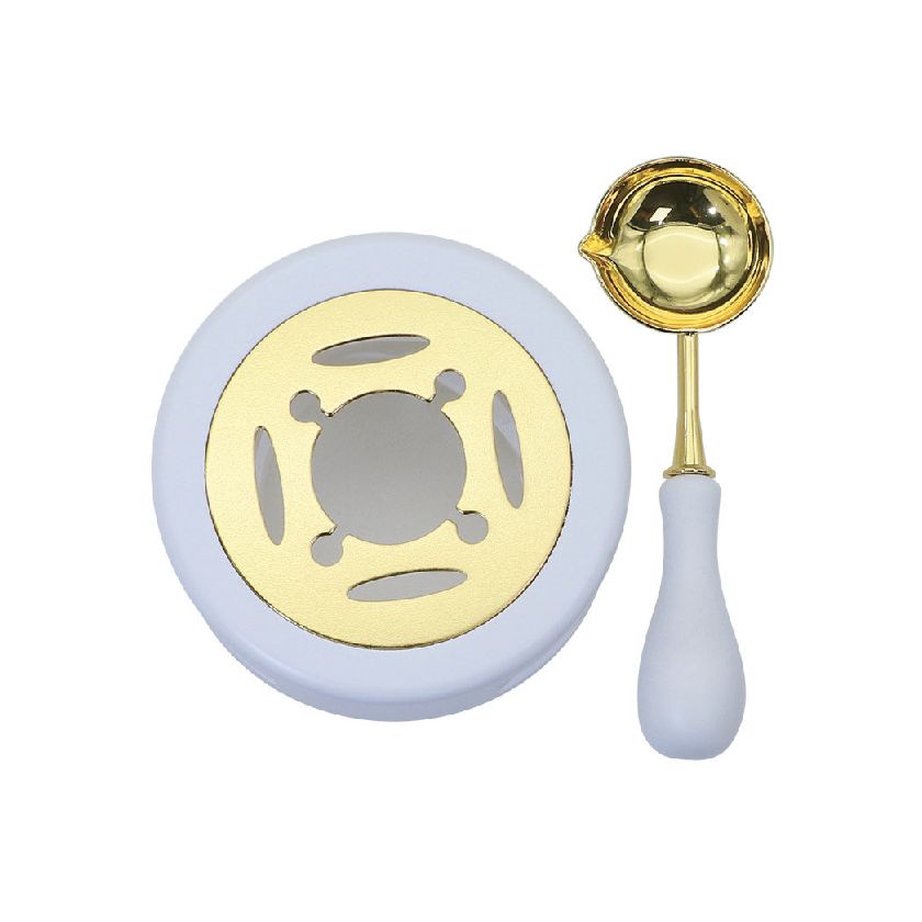 Porta Cuchara + Cuchara - Blanca