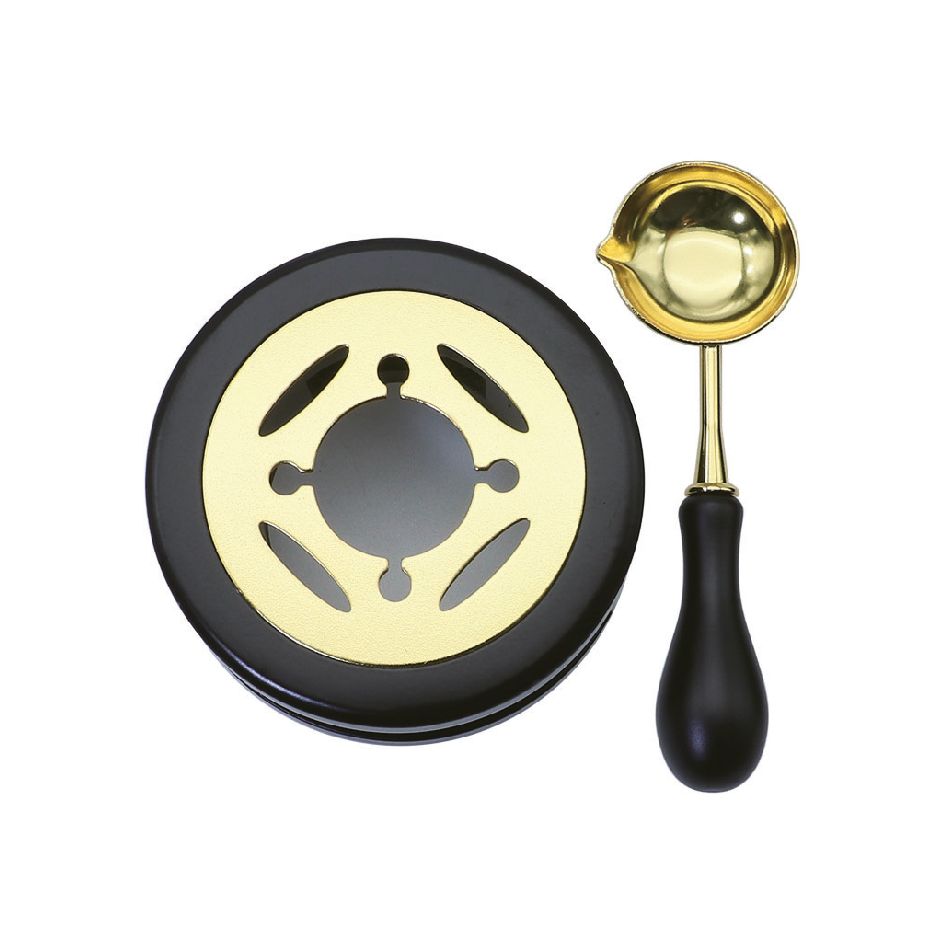 Porta Cuchara + Cuchara - Negro