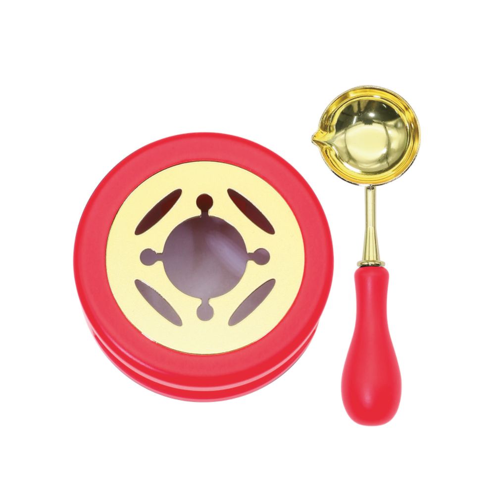 Porta Cuchara + Cuchara - Rojo