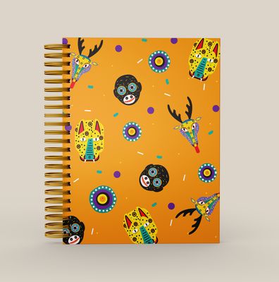 Cuaderno Ishto Espiral - Mascaras