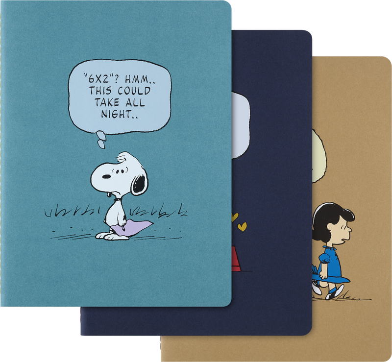 Set 3 Cuadernos XL Moleskine- Peanuts