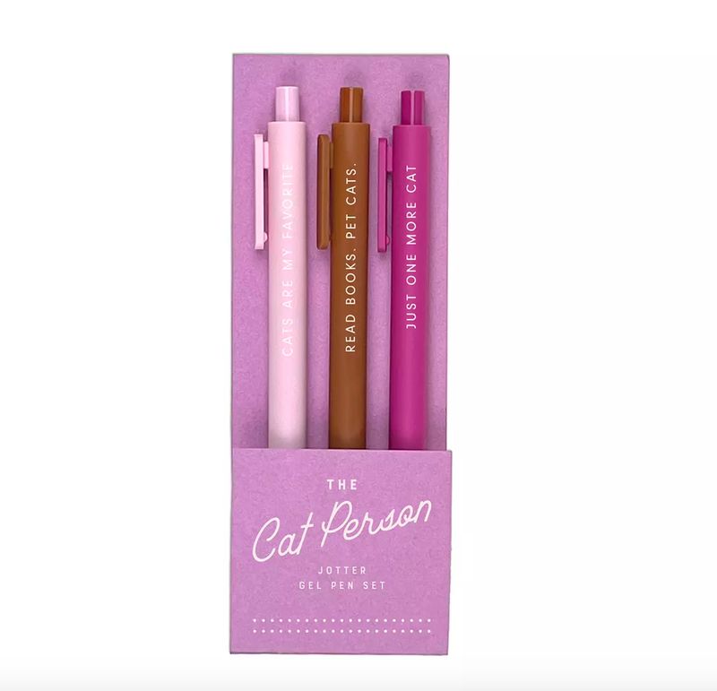 Pen Set The Cat Person