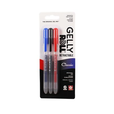 Gelly roll retractil - set 3