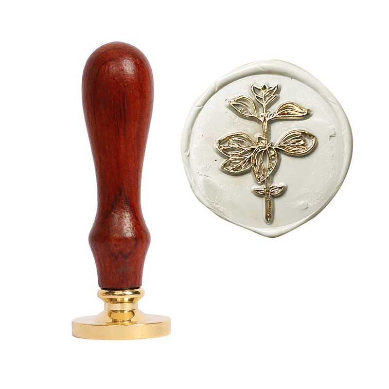 Sello metalico para lacre- Flor