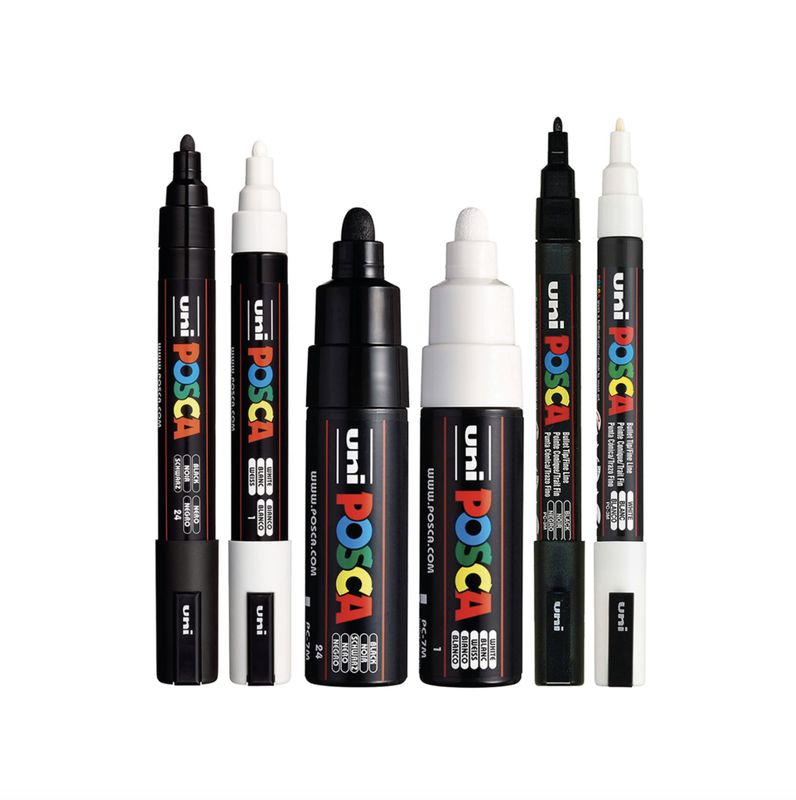 POSCA - Black and White